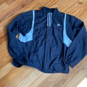 Men’s Adidas black and white warm up jacket size XL